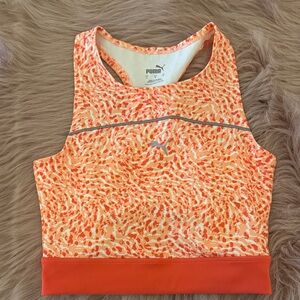 Puma Coral Patterned Racerback Top